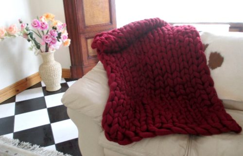 wool roving blanket tutorial