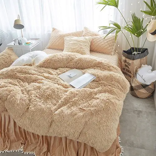 Faux Fur Winter Bedding Set 7 Colors Available Truly Majestic