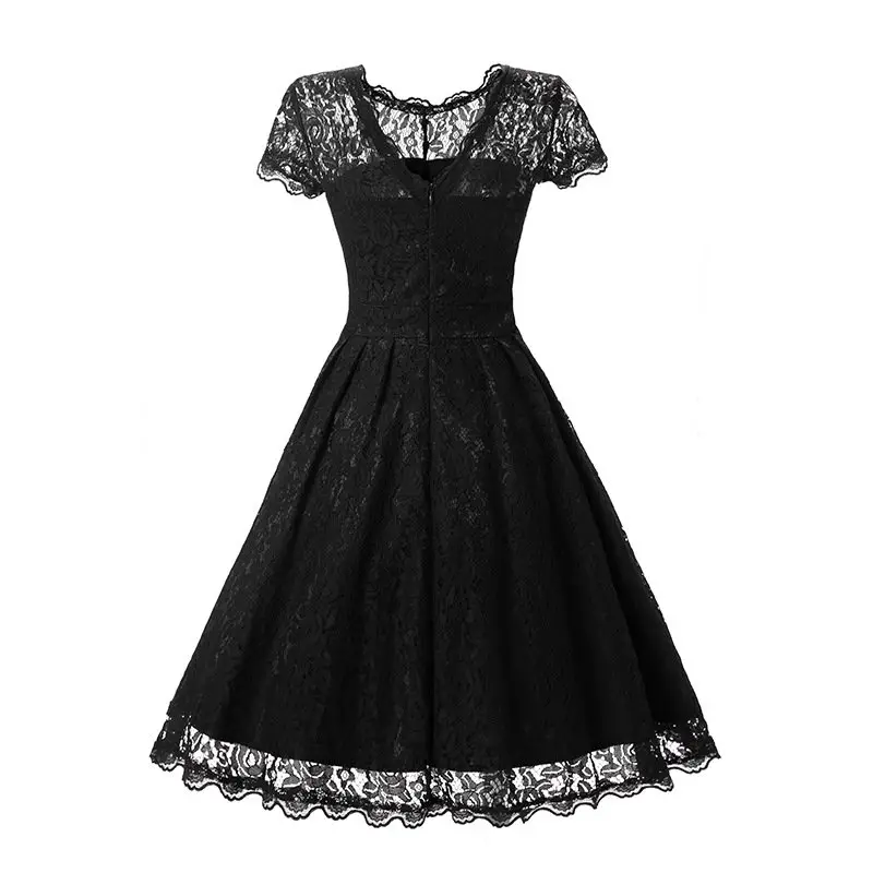 Retro Lace Summer Dress - Truly Majestic