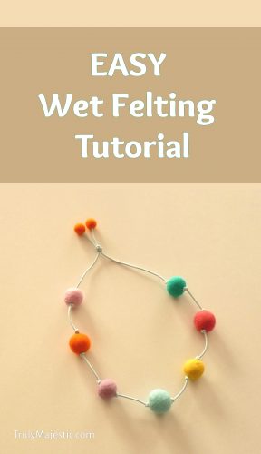 how to wet felt a ball