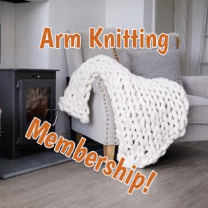 arm knitting, becozi, ohhio, hand knitting