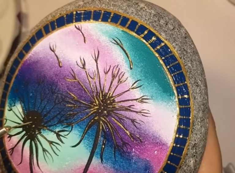 Rachel Rocks Tutorials Dandelion Rock Art Tutorial by Rachel’s Rocks Canada – Truly Majestic