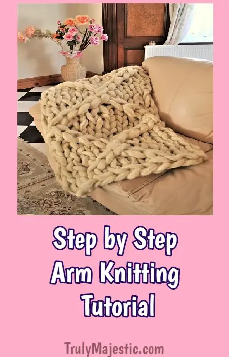 arm knit blanket
