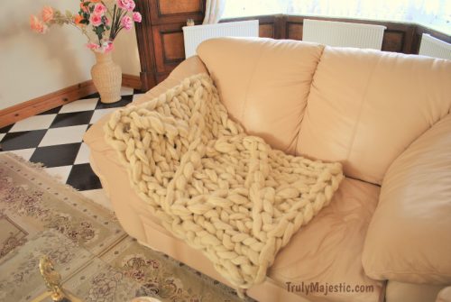 arm knitting blanket