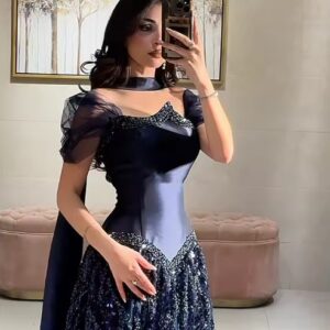 Dazzling "Pointed" Evening Dress - Loretta Design