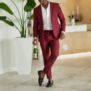 Men's 2 Piece Casual Slim Suit
