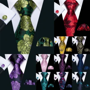 Silk Tie, Handkerchief, and Cufflink Sets