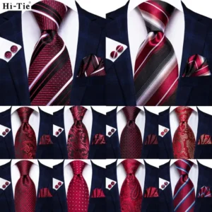 Striped Elegant Silk Ties