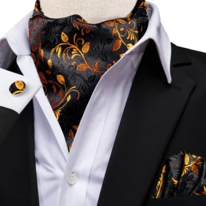 Men's Jacquard Tie, Handkerchief and Cufflink Sets
